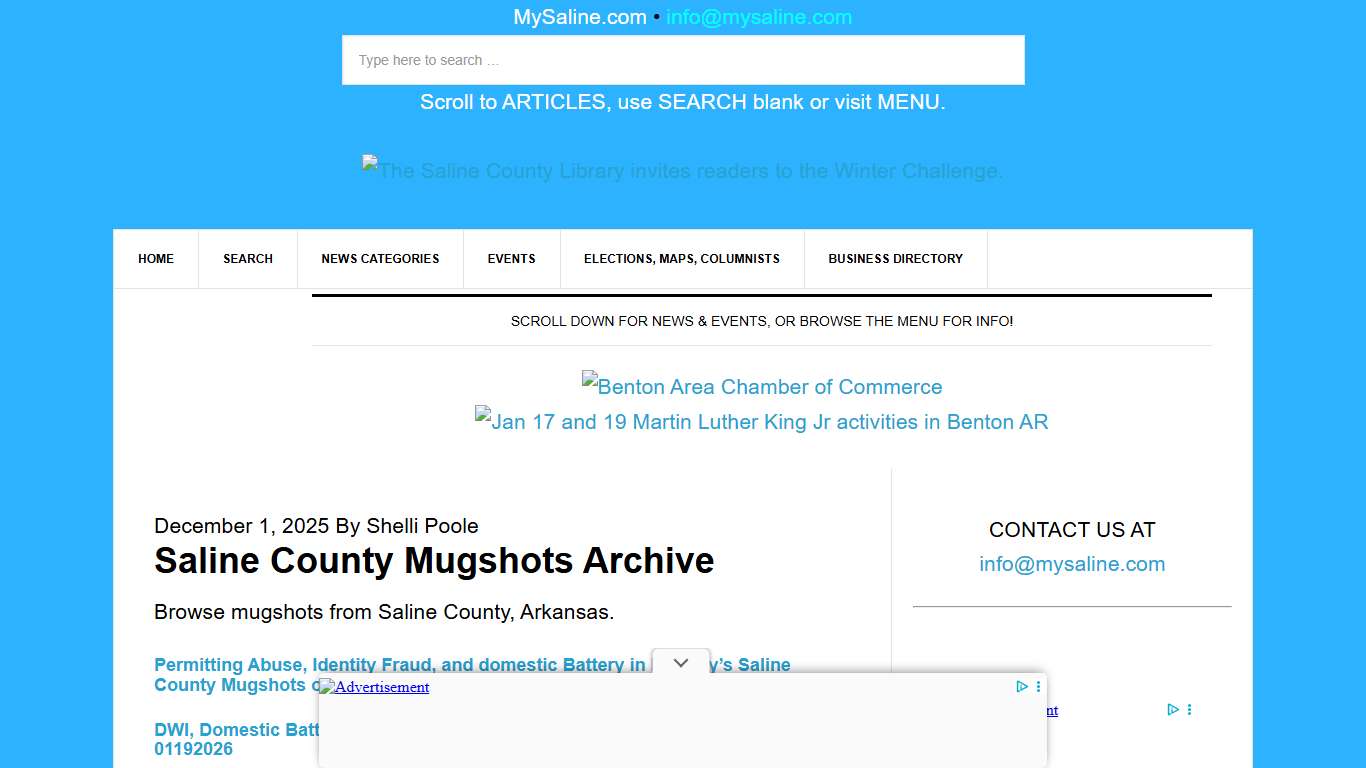 Saline County Mugshots Archive - MySaline